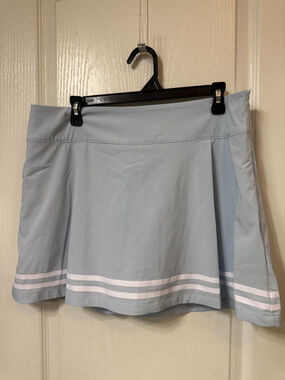 Calia Women's Truelight Skort 15" size 14 Light blue